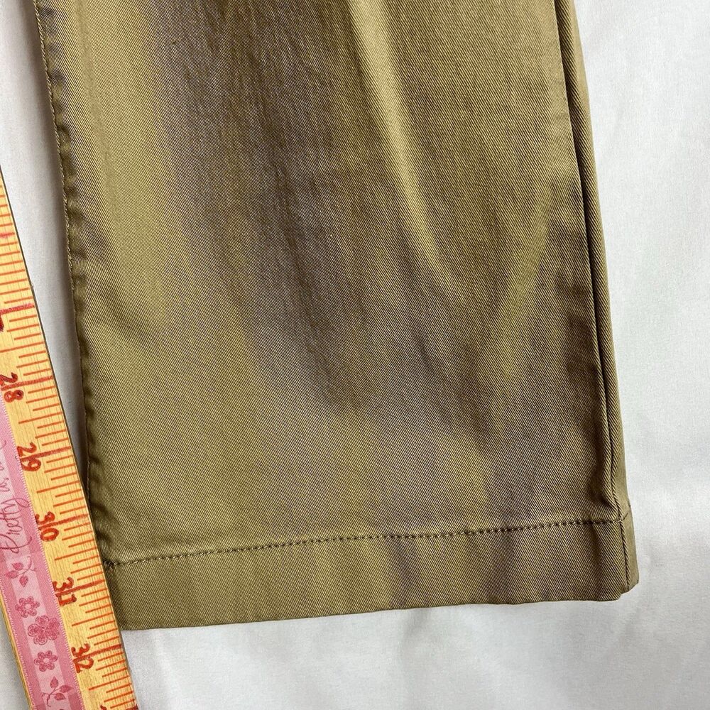 Men’s Khaki Straight Chino Pants 34x32 Stretch Casual Classic Fit - Picture 12 of 15